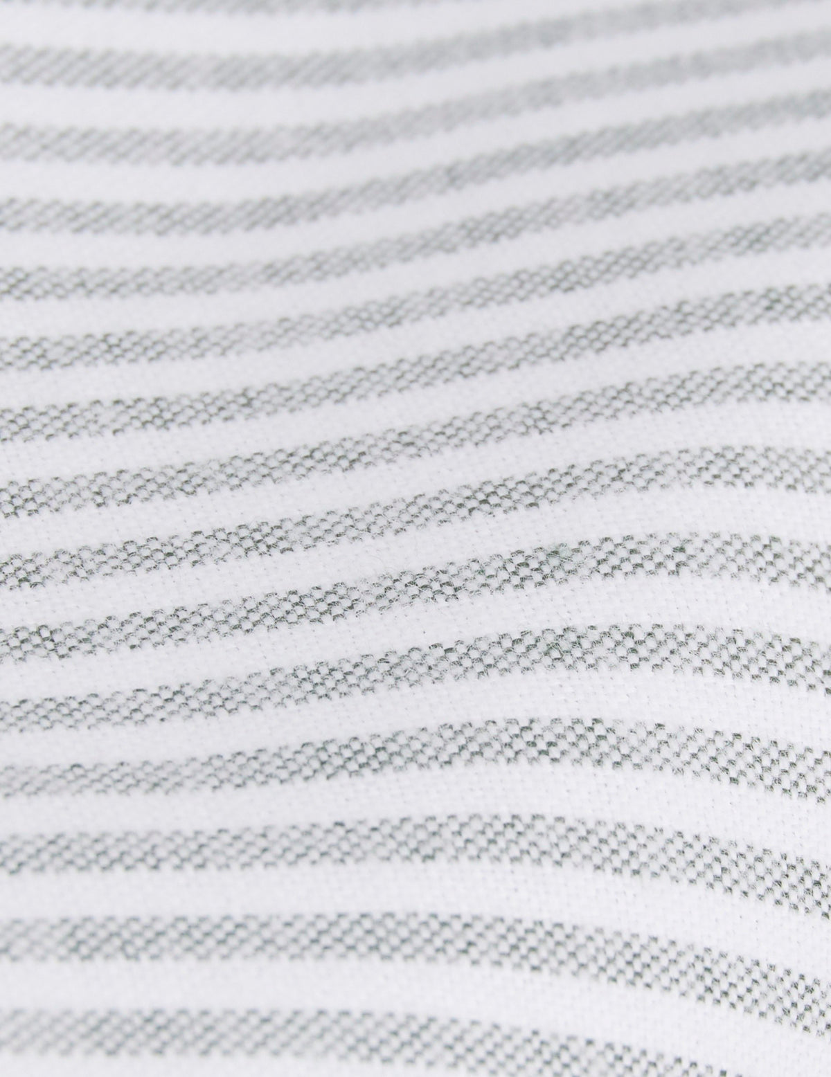 Chemise Gabriel rayée verte - Oxford gratté - Col Américain
