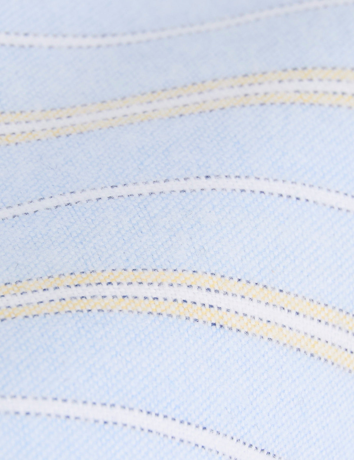 Chemise Gabriel bleue rayée jaune - Oxford gratté - Col Américain#6