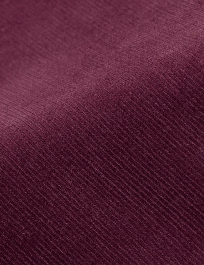 Chemise Gabriel en velours bordeaux