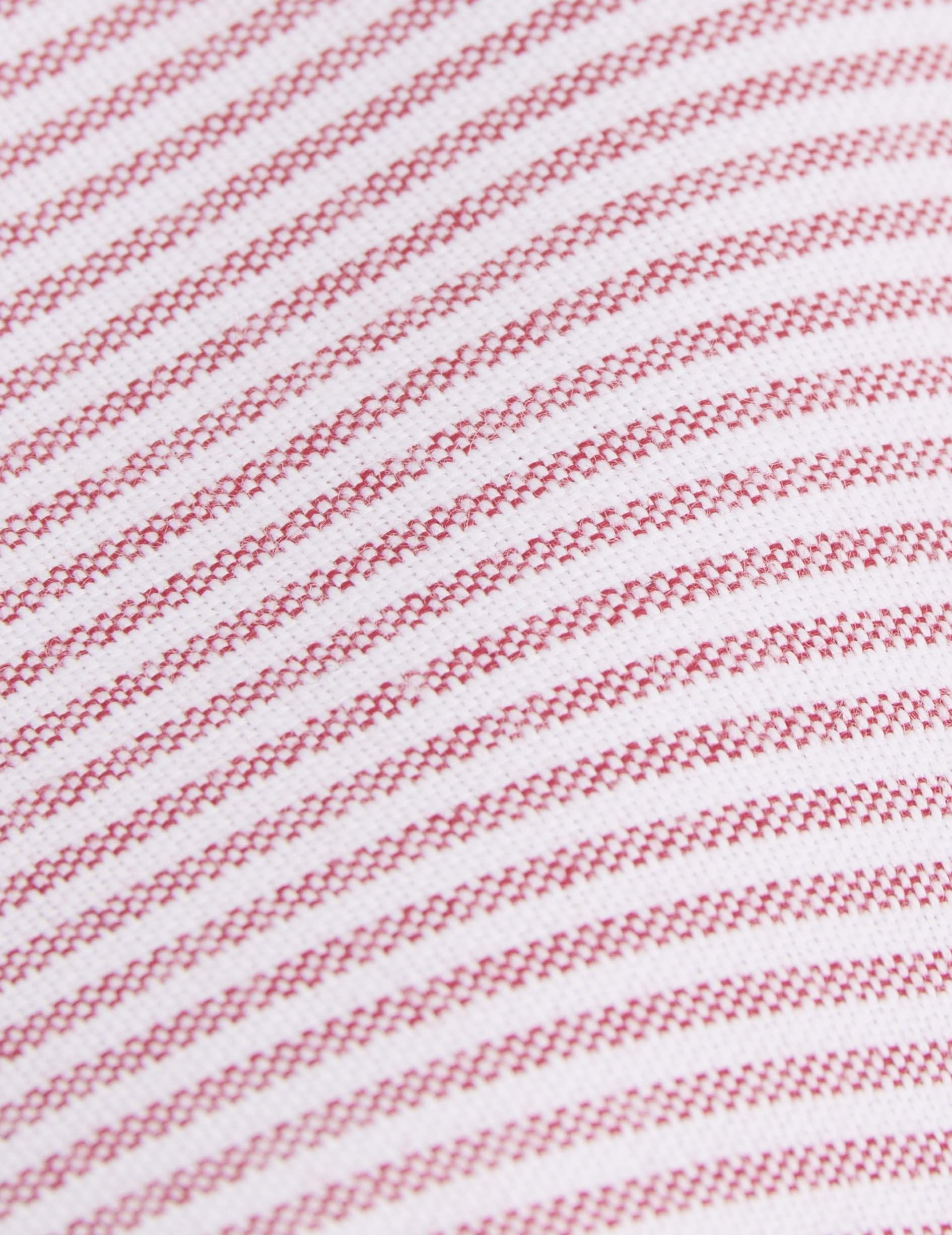 Red striped Gaspard shirt - Oxford - American Collar