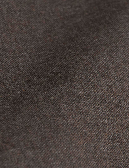 Chemise Gaspard en flanelle marron