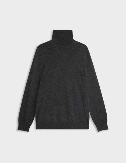 Pull Giovani en laine mérinos gris