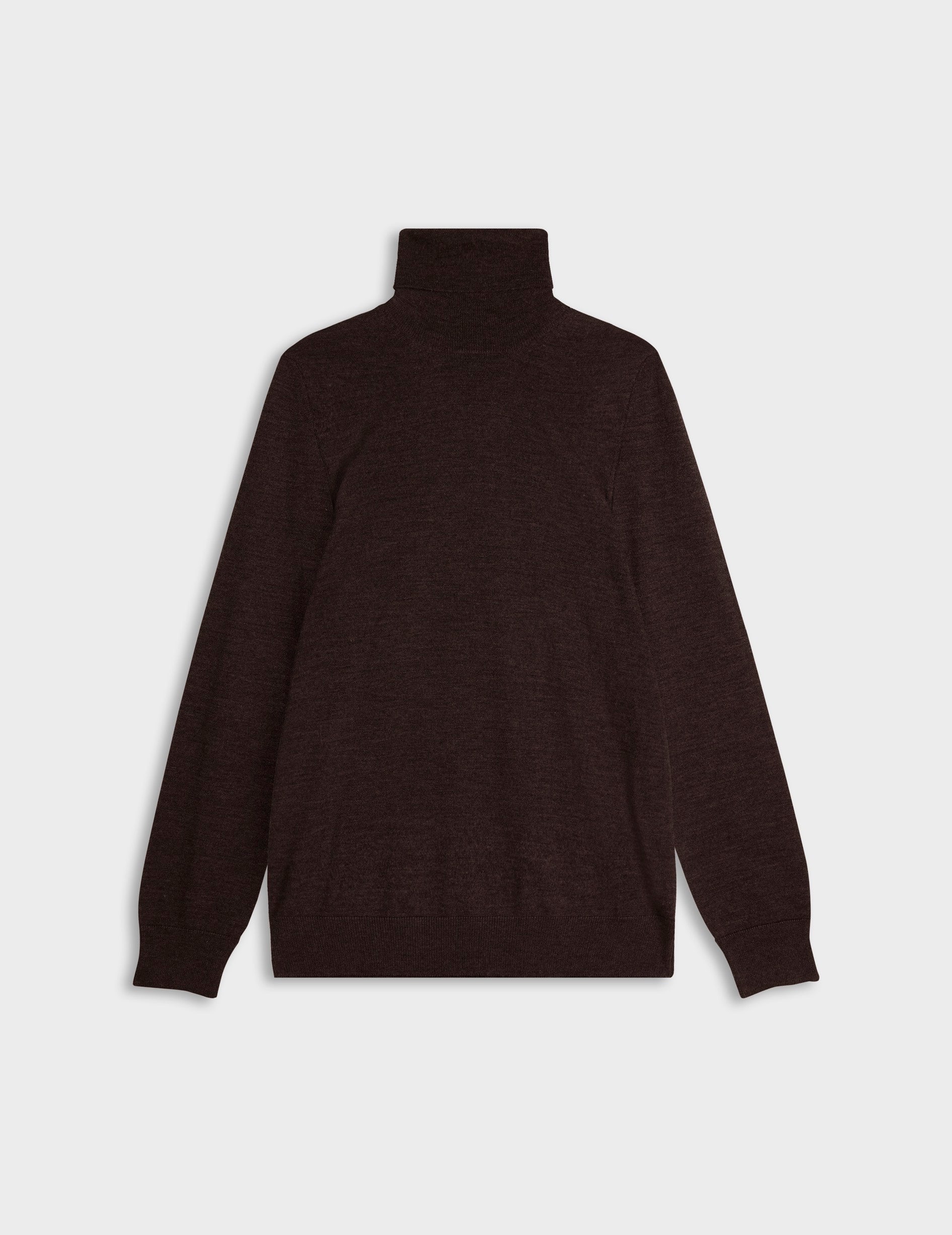 Pull Giovani en laine mérinos marron