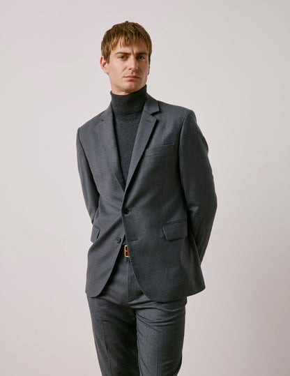 Veste de costume Gordon en laine vierge grise