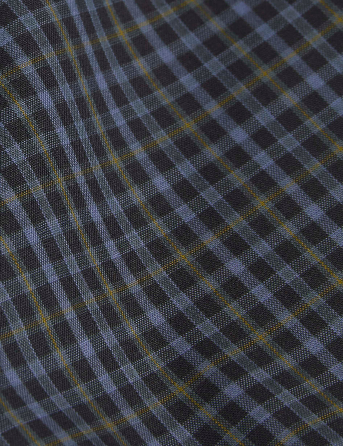 Chemise Greta à carreaux bleus - Popeline - Col Victorien