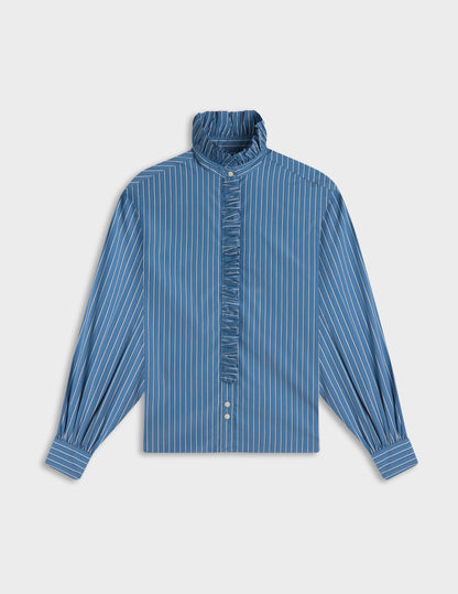 Blue striped Greta shirt