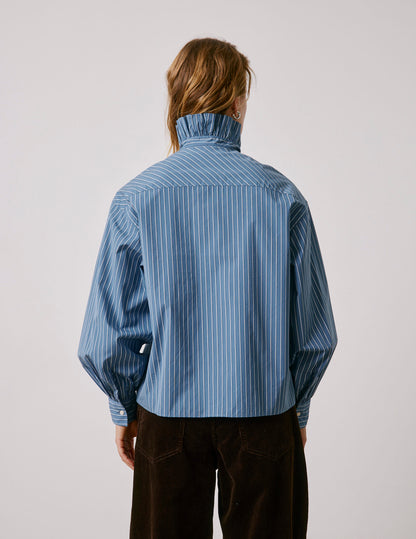 Chemise Greta rayée bleue