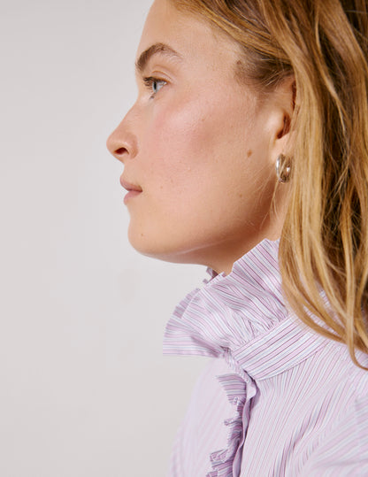 Chemise Greta rayée rose