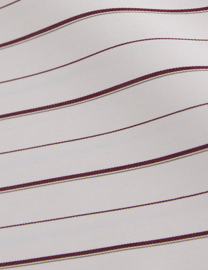 Chemise Hannah rayée bordeaux