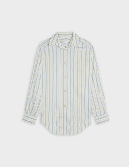 Chemise Hannah rayée bleu clair