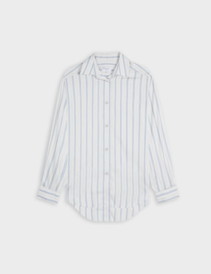 Chemise Hannah rayée bleu clair