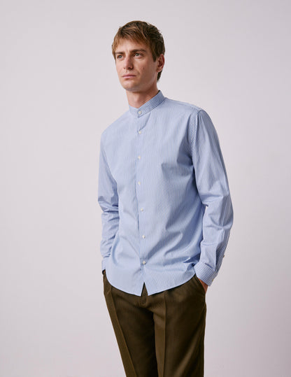 Chemise Herwin rayée bleue