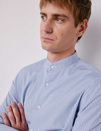 Chemise Herwin rayée bleue