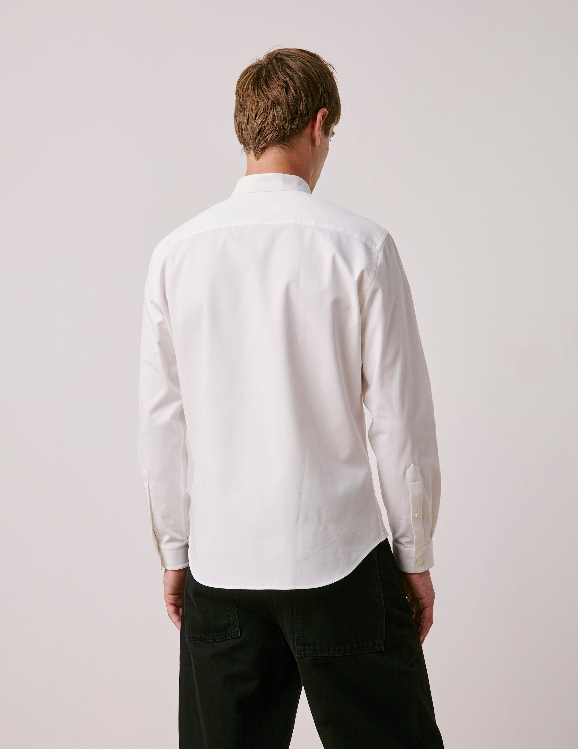 White Herwin shirt - Ottoman - Officer Collar
