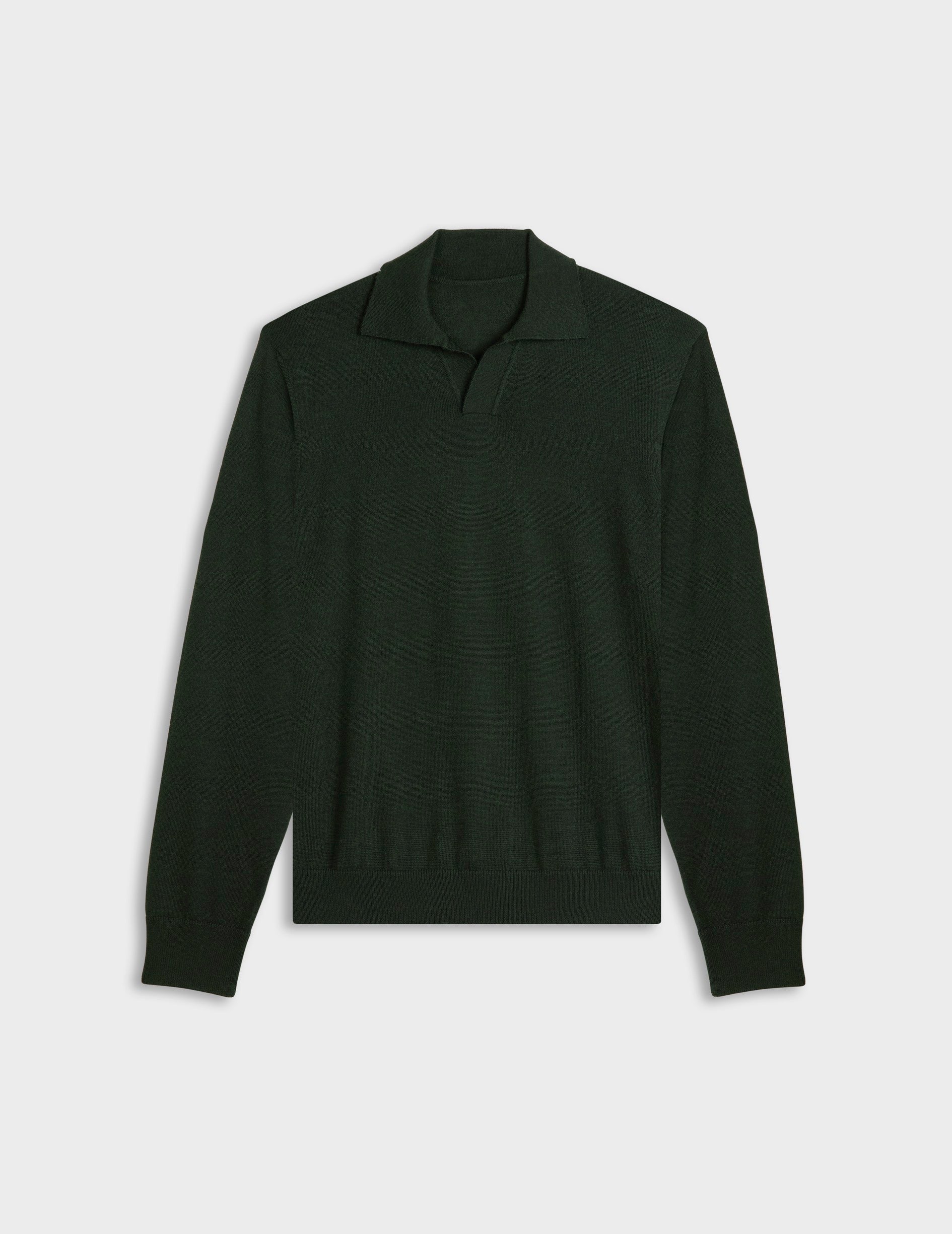Pull Ilian en laine mérinos kaki