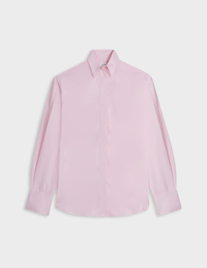 Light pink hidden placket Irisa shirt