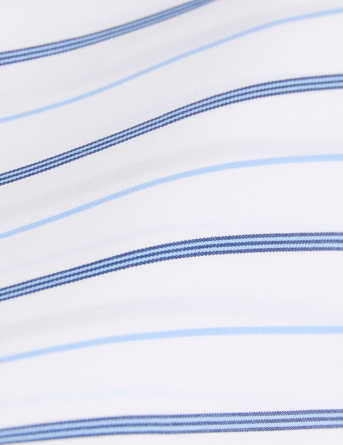 Chemise classique rayée bleue - Popeline - Col Italien#2