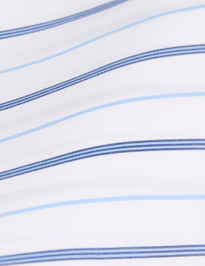 Chemise classique rayée bleue