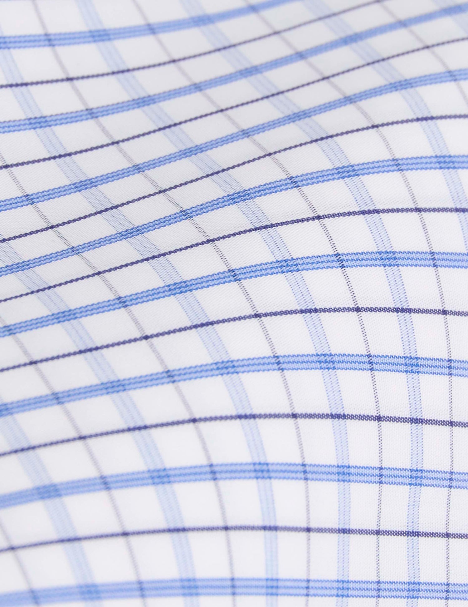 Chemise classique rayée bleue - Popeline - Col Italien#2