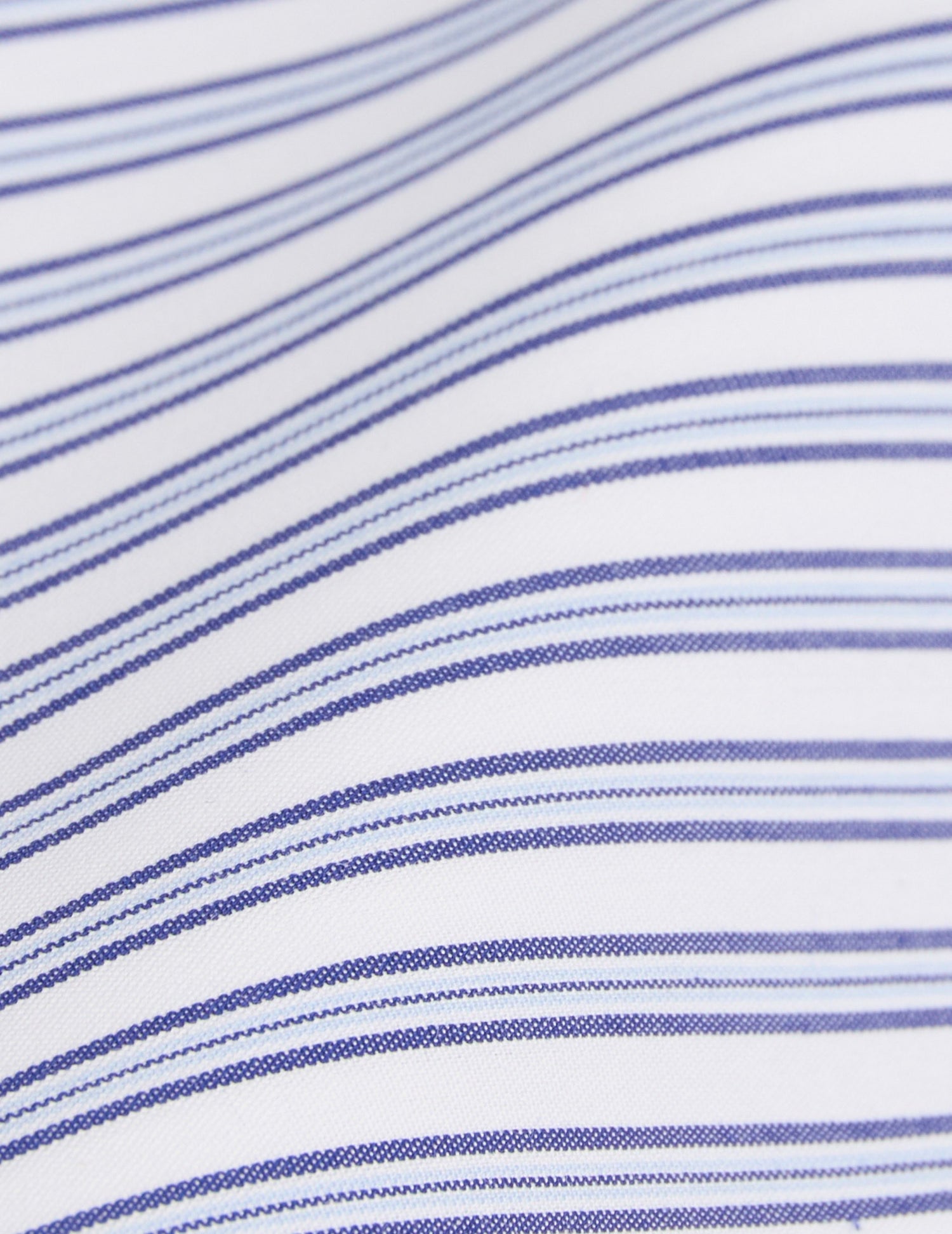 Chemise classique rayée bleue - Popeline - Col Italien#2
