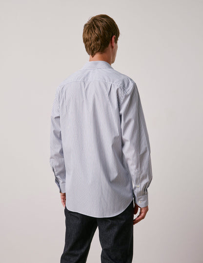 Classic blue striped shirt