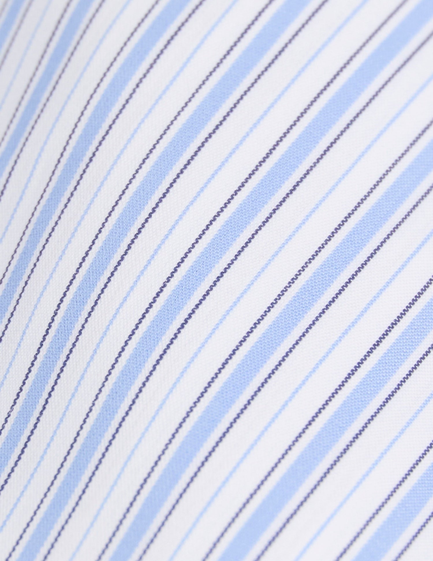 Semi-fitted blue striped shirt - Poplin - Italian Collar#2