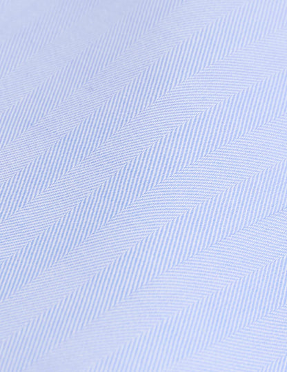 Chemise semi-ajustée bleue