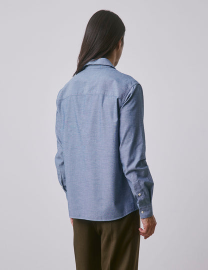 Chemise Ivano en denim bleue