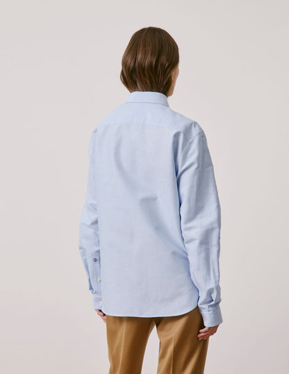 Chemise mixte "Je t'aime" bleue