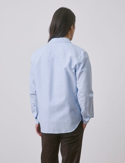 Chemise mixte "Je t'aime" bleue