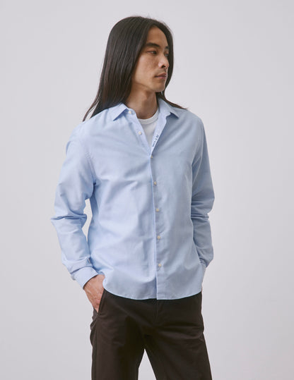 Chemise mixte "Je t'aime" bleue
