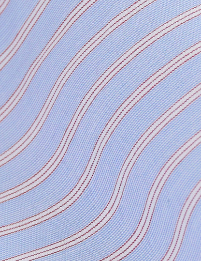 Chemise mixte "Je t'aime" bleue rayée