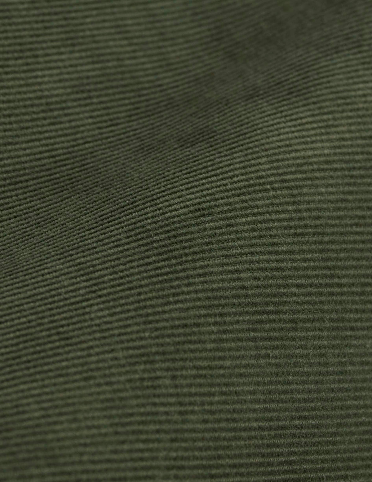 Chemise mixte "Je t'aime" en velours kaki - Velours - Col Figaret