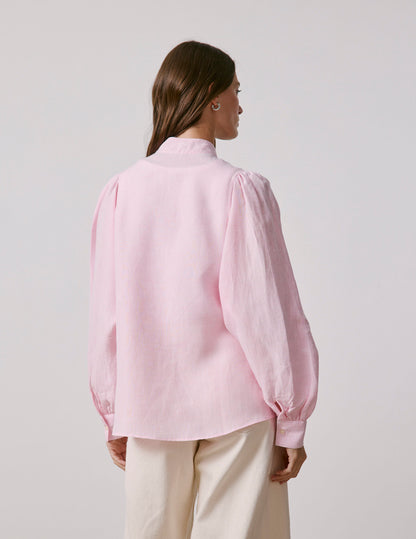 Light pink linen Lanaée shirt
