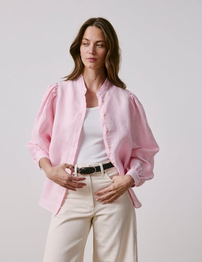 Light pink linen Lanaée shirt