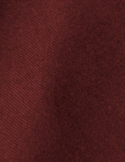 Chemise Laurine en flanelle bordeaux