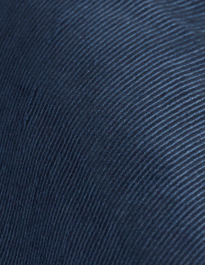 Chemise Laurine en velours bleu marine