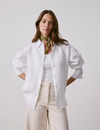 White linen Lexie shirt