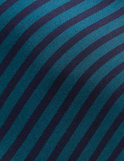 Pyjama Louise en twill de lyocell rayé bleu
