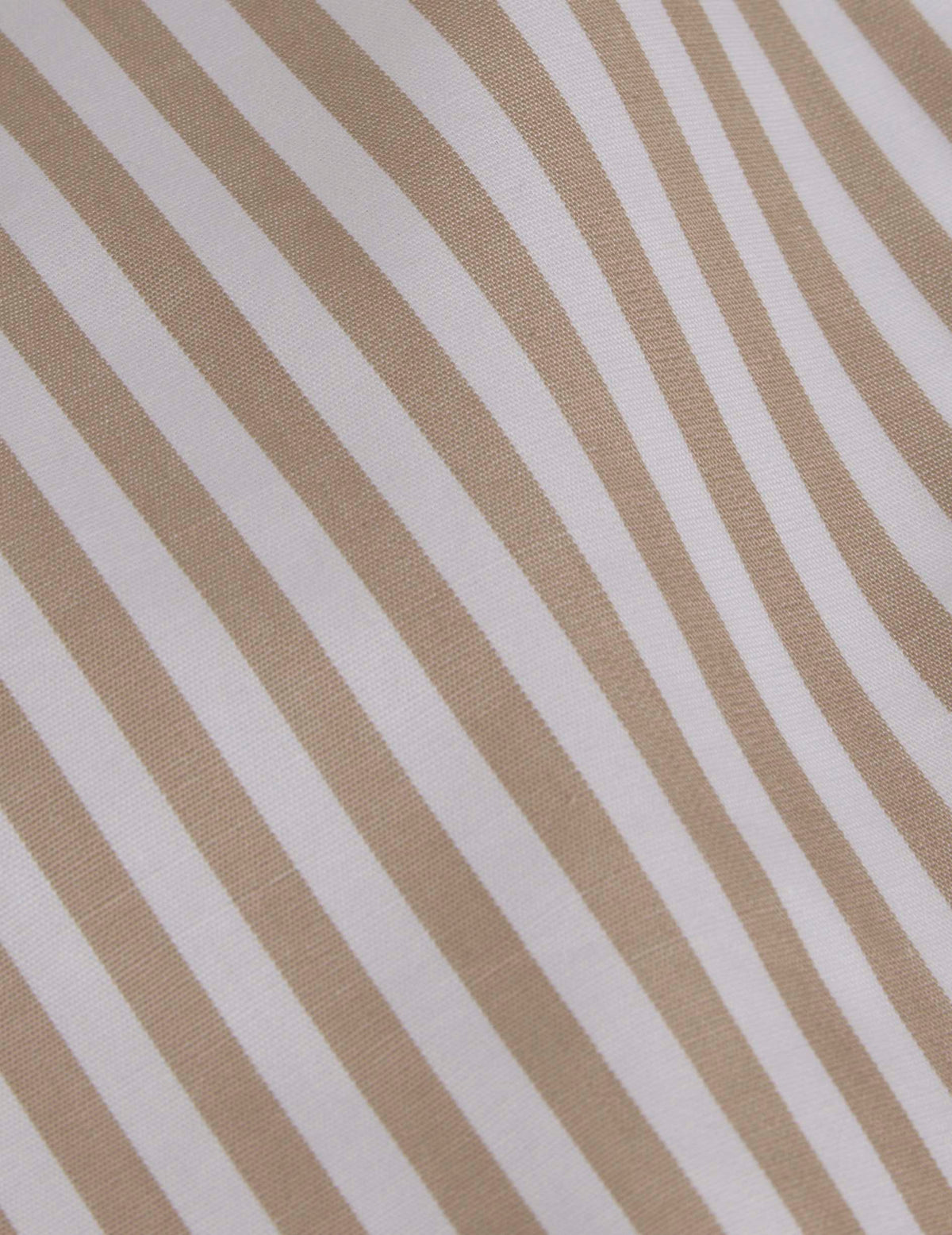 Chemise Louison rayée beige - Popeline - Col Victorien