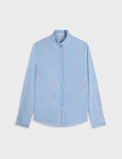 Chemise Louison rayée bleu clair