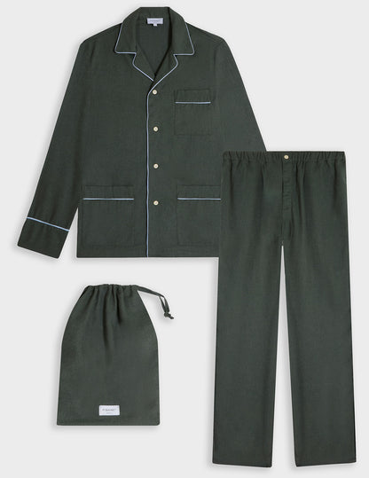 Pyjama Louis en coton vert