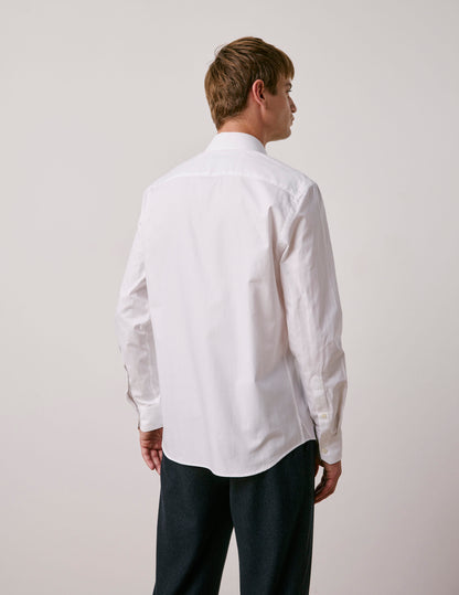 Chemise semi-ajustée blanche