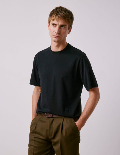 T-shirt Marcel en coton Supima noir