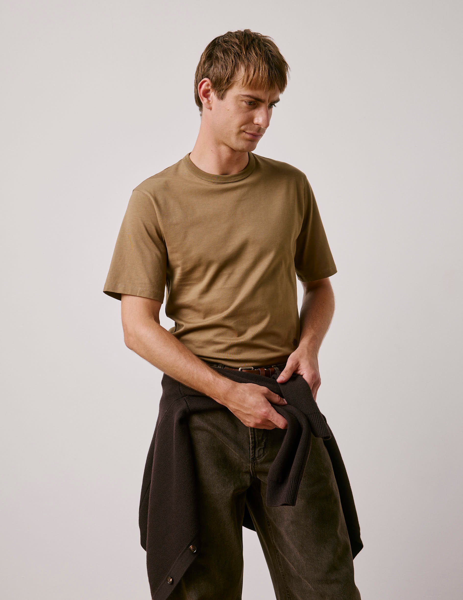 T-shirt Marcel en coton Supima kaki