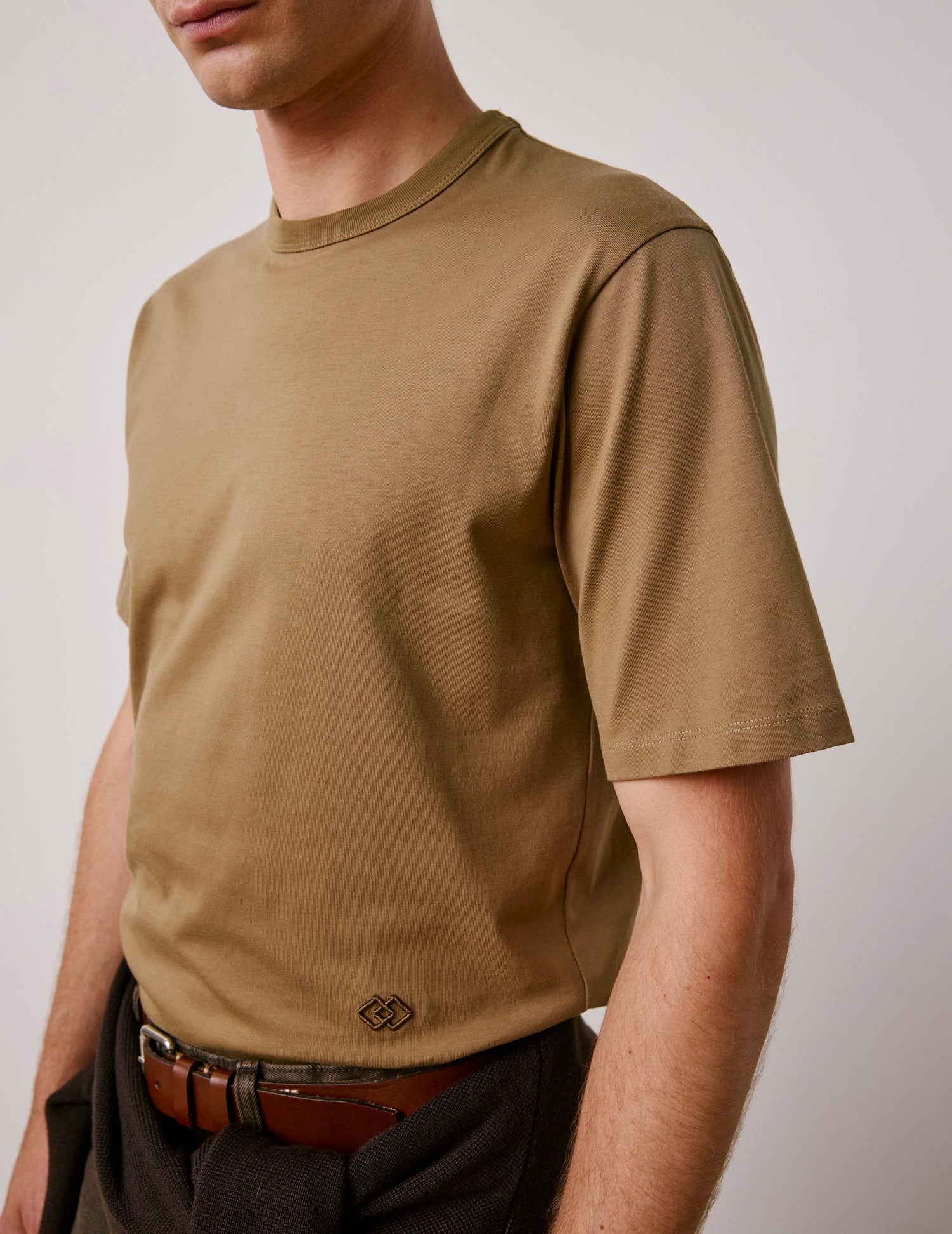 T-shirt Marcel en coton Supima kaki