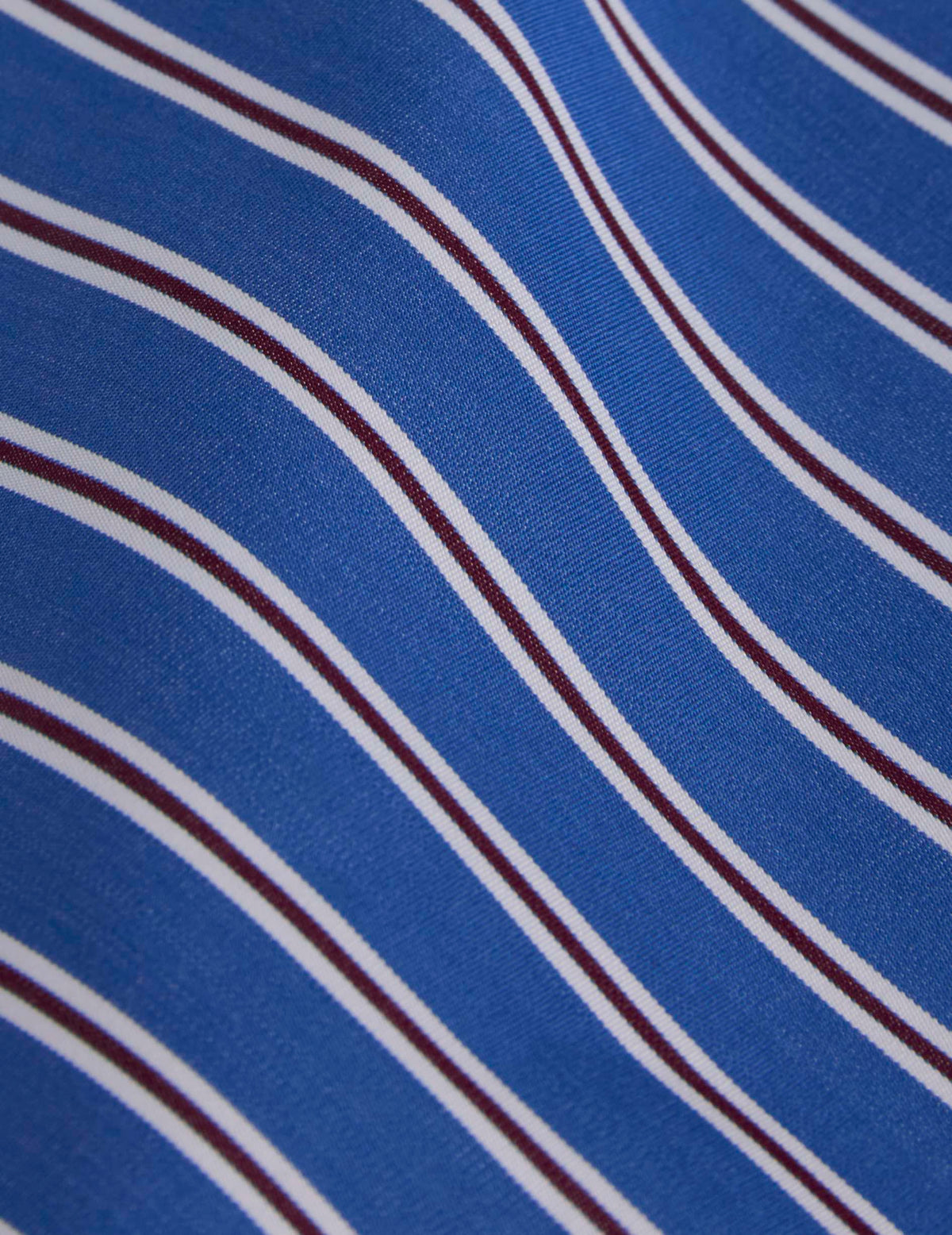 Blue striped Margaux shirt - Poplin - Cravat Collar