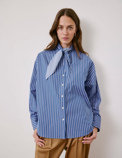 Blue striped Margaux shirt
