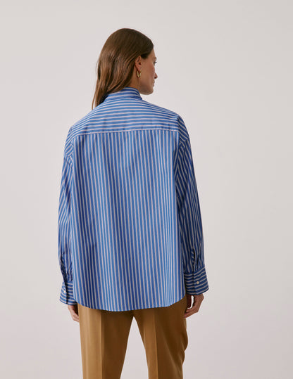 Blue striped Margaux shirt