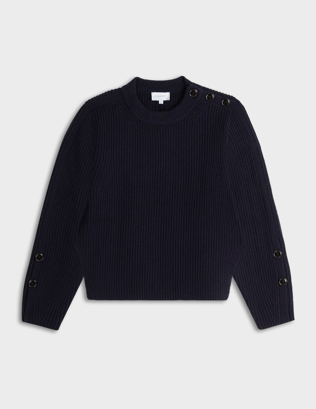 Pull Marino en laine mérinos marine